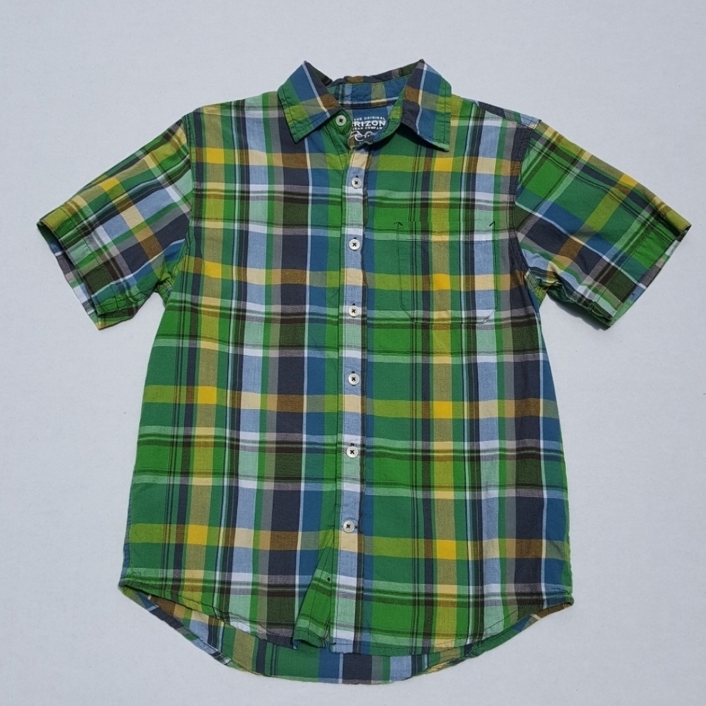 Arizona Boys Short Sleeve Button Down